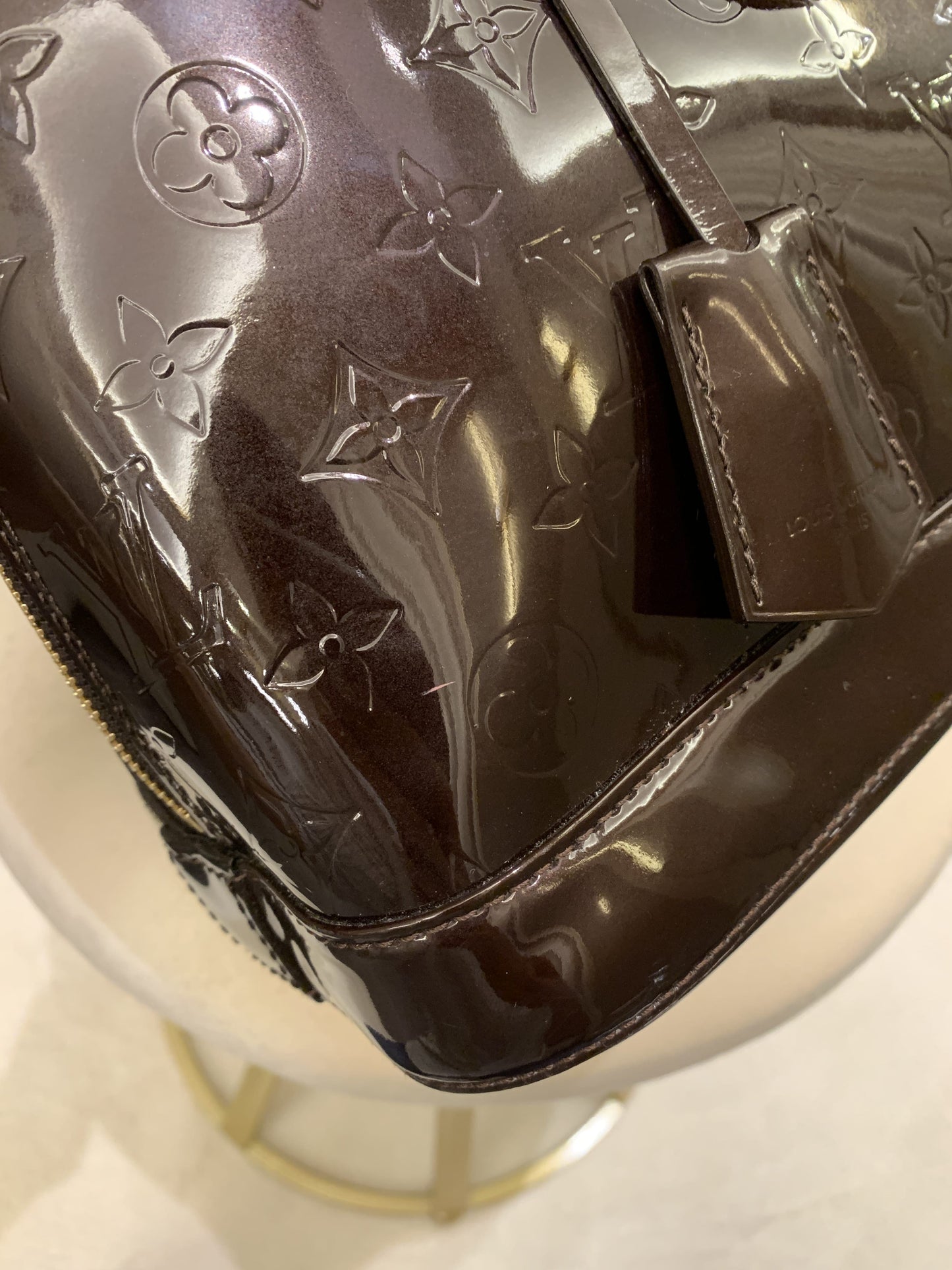 Louis Vuitton Alma Amarante Vernice