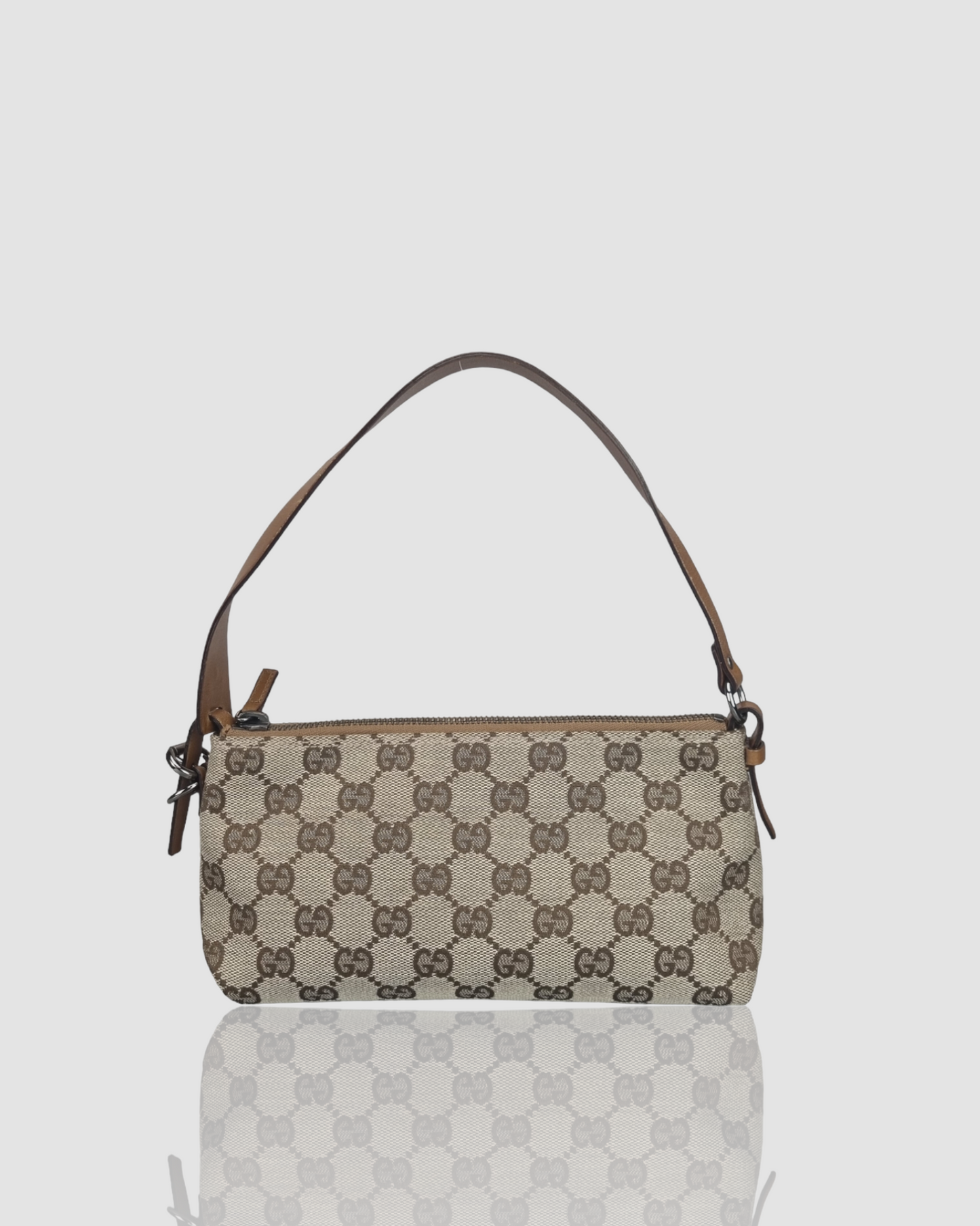 Gucci GG Beige/brown Canvas Pochette