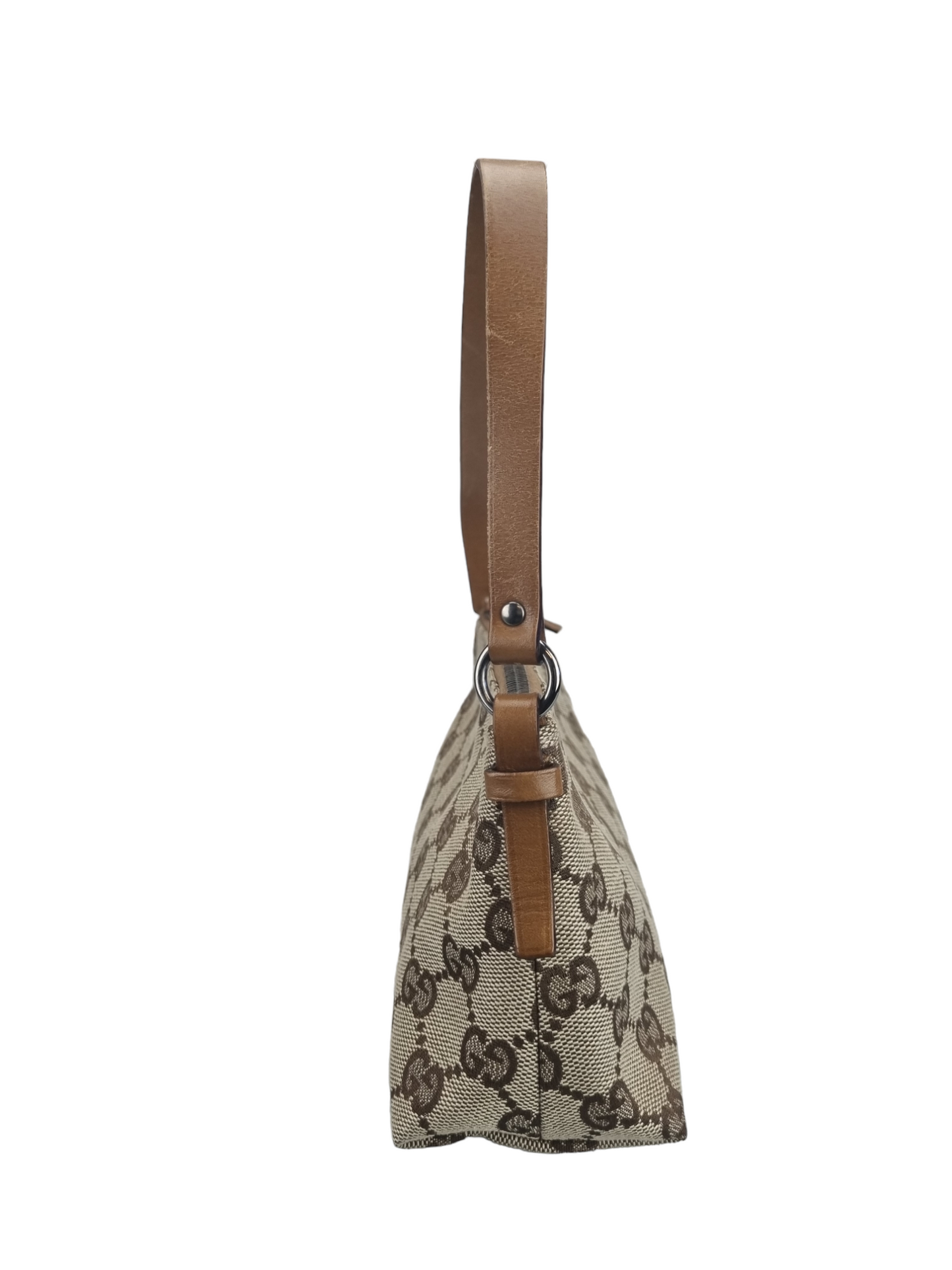 Gucci GG Beige/brown Canvas Pochette