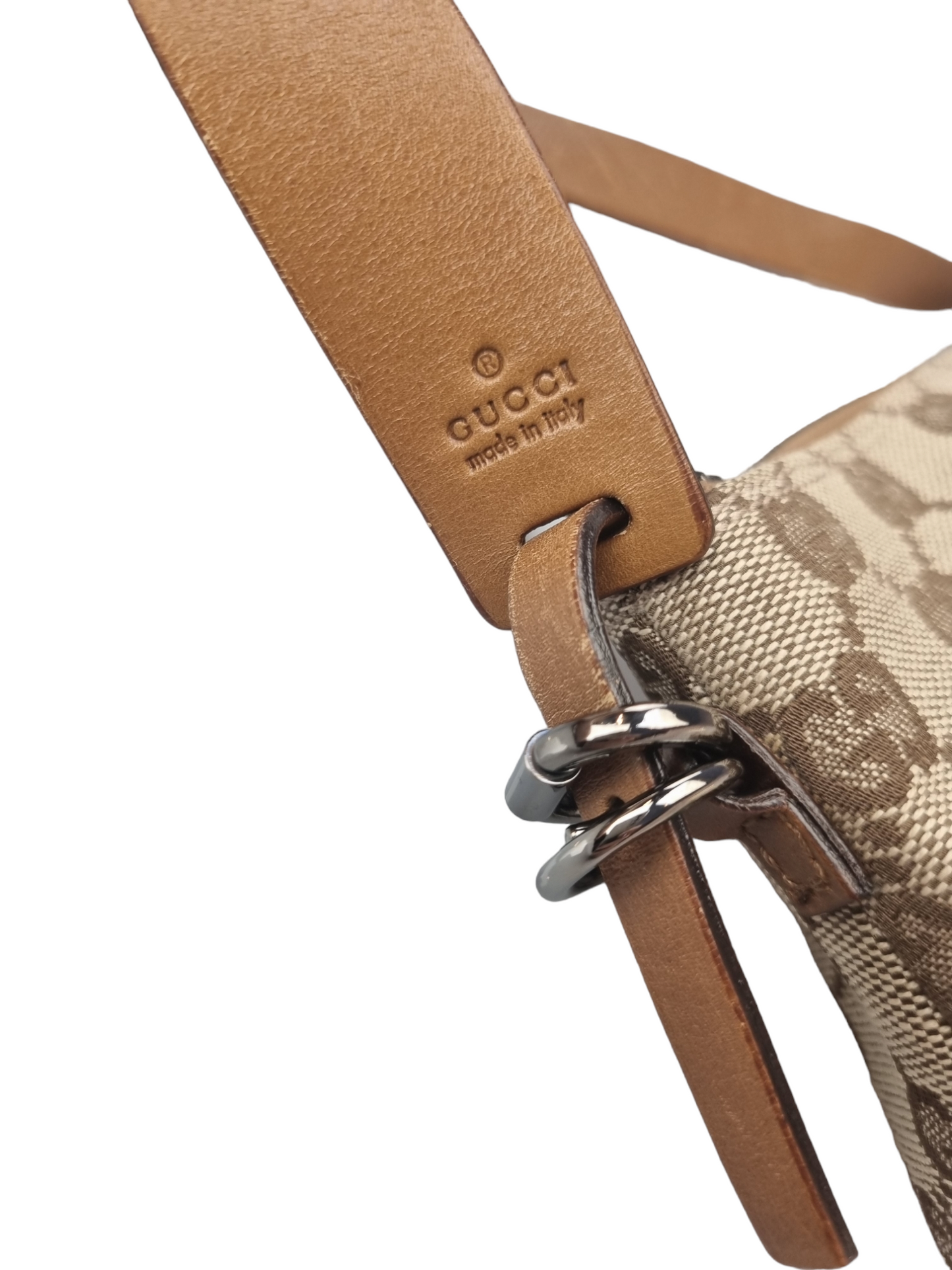 Gucci GG Beige/brown Canvas Pochette