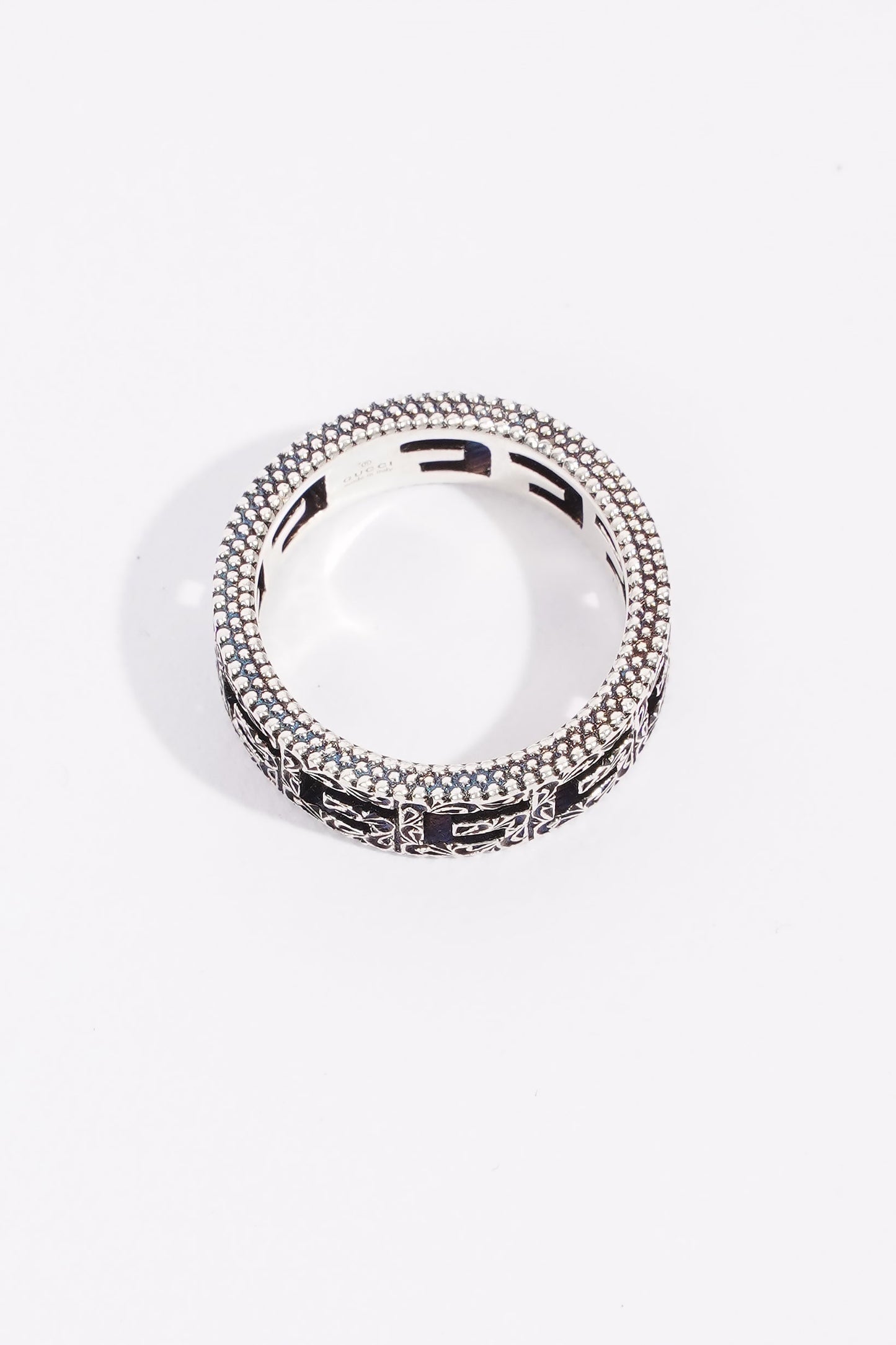 Gucci Square G Ring Silver Silver Sterling 13