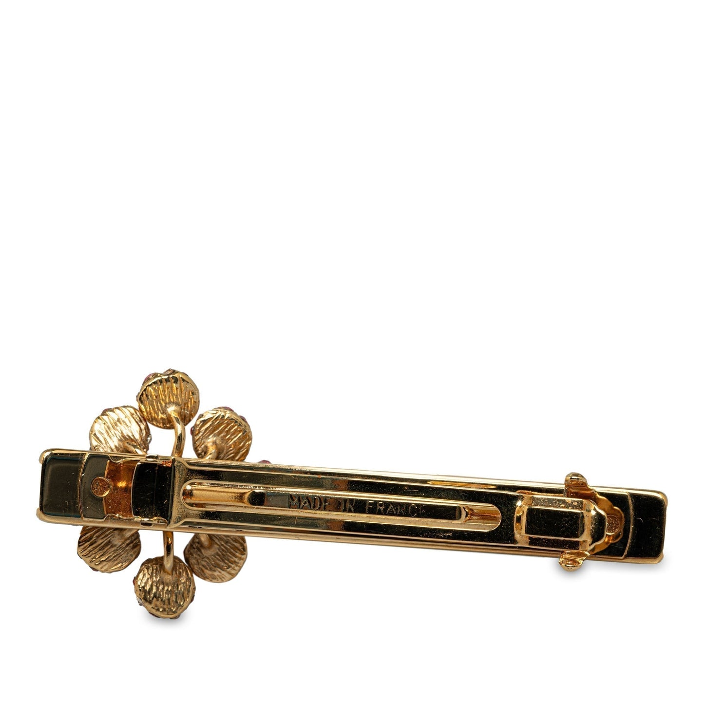 Gold Louis Vuitton Rhinestone 1001 Nuits Barette