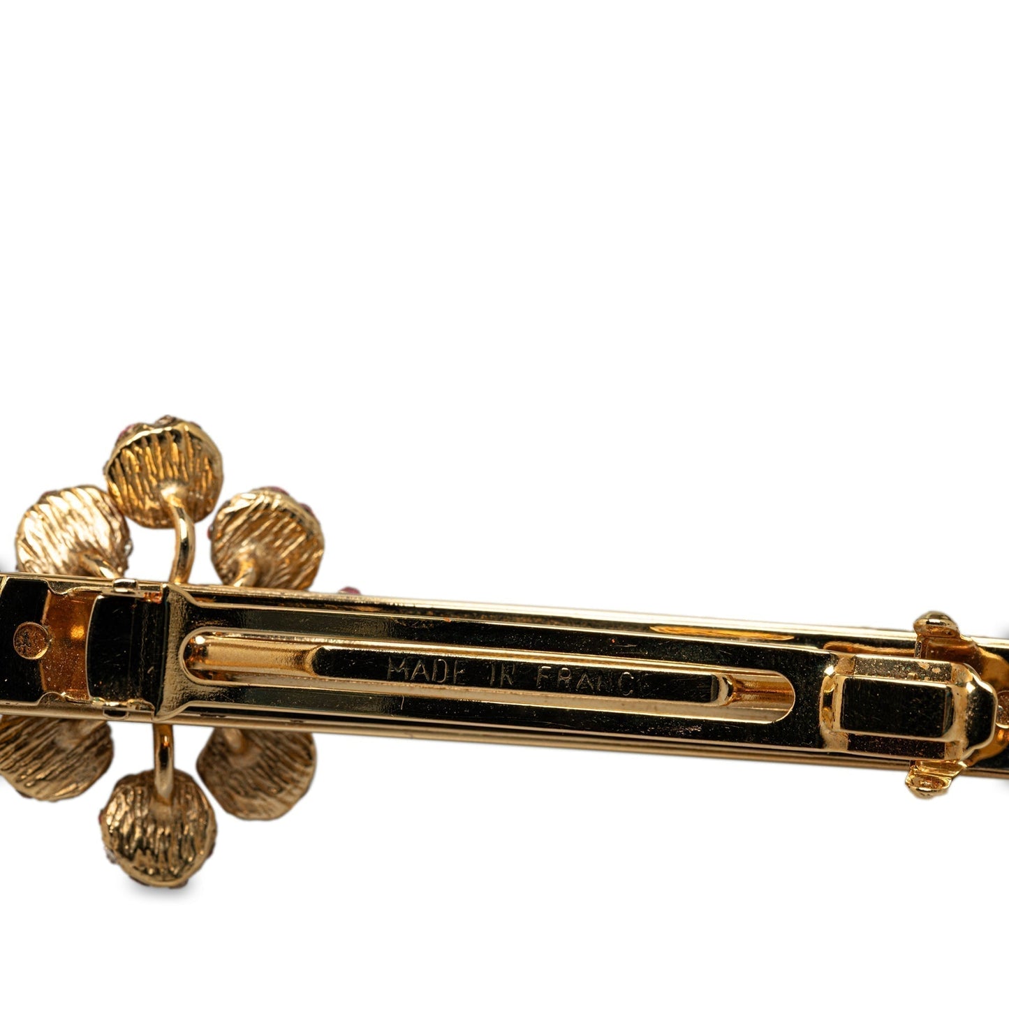 Gold Louis Vuitton Rhinestone 1001 Nuits Barette