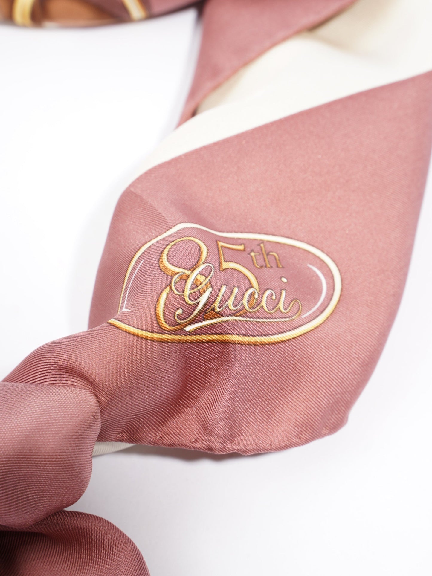 Gucci Riding Gear and Horse Bit Scarves Dusty Pink / Brown Silk
