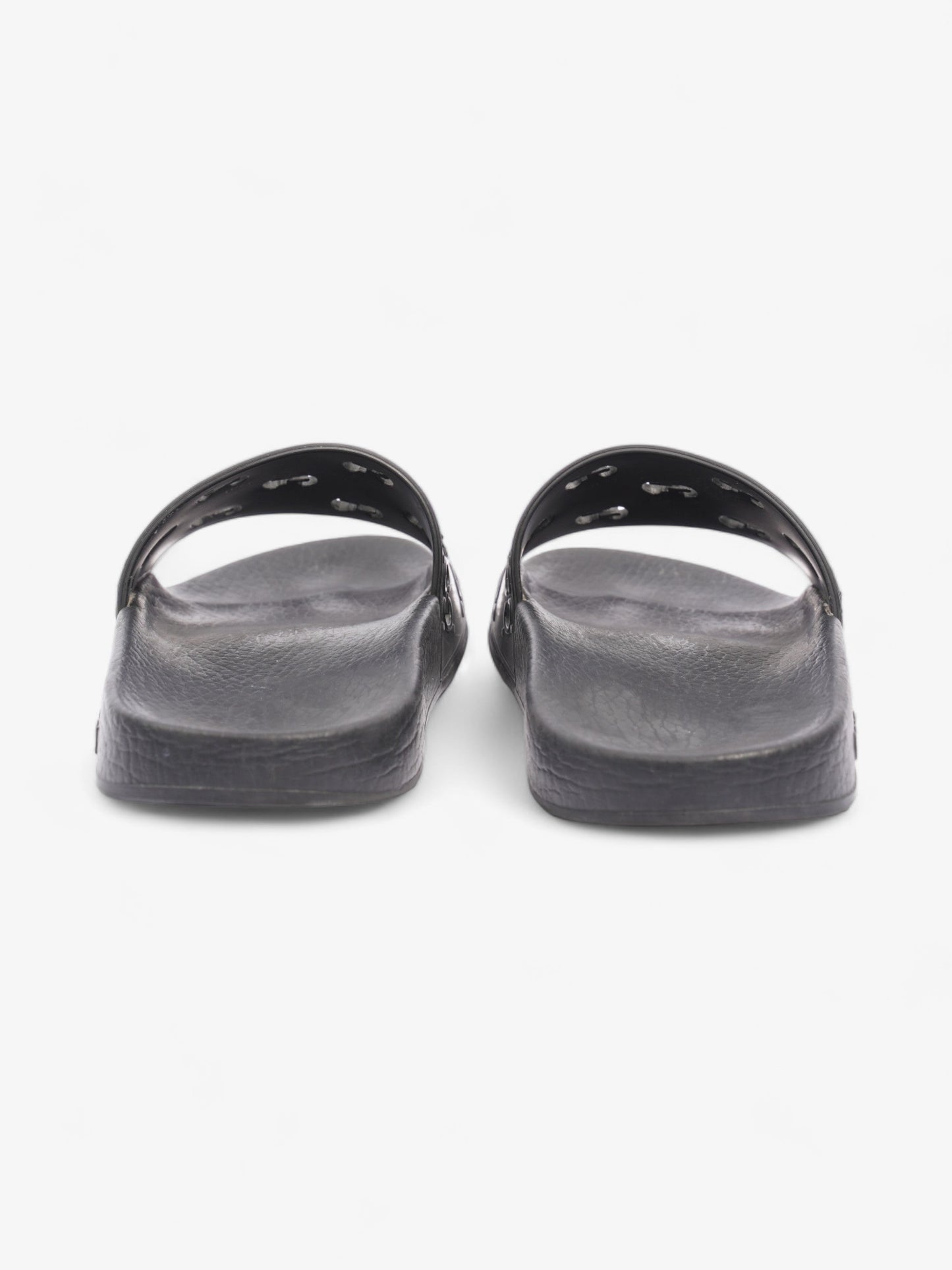 Gucci GG Slides Black Rubber EU 37 UK 4