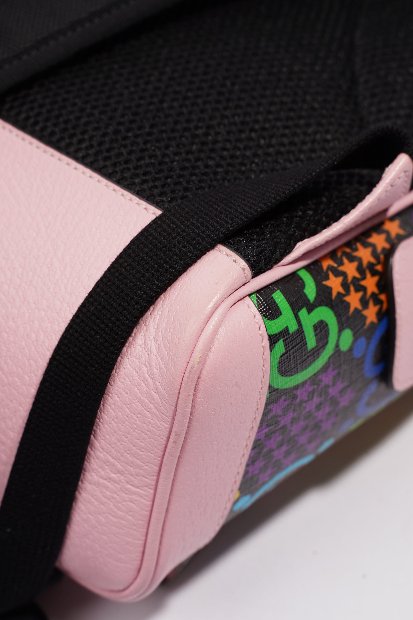 Gucci GG Supreme Psychedelic Backpack Black / Pink / Blue Small
