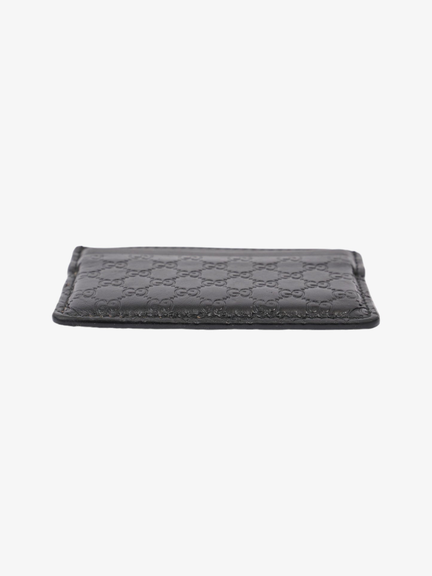 Gucci Microguccissima Card Holder Black Leather