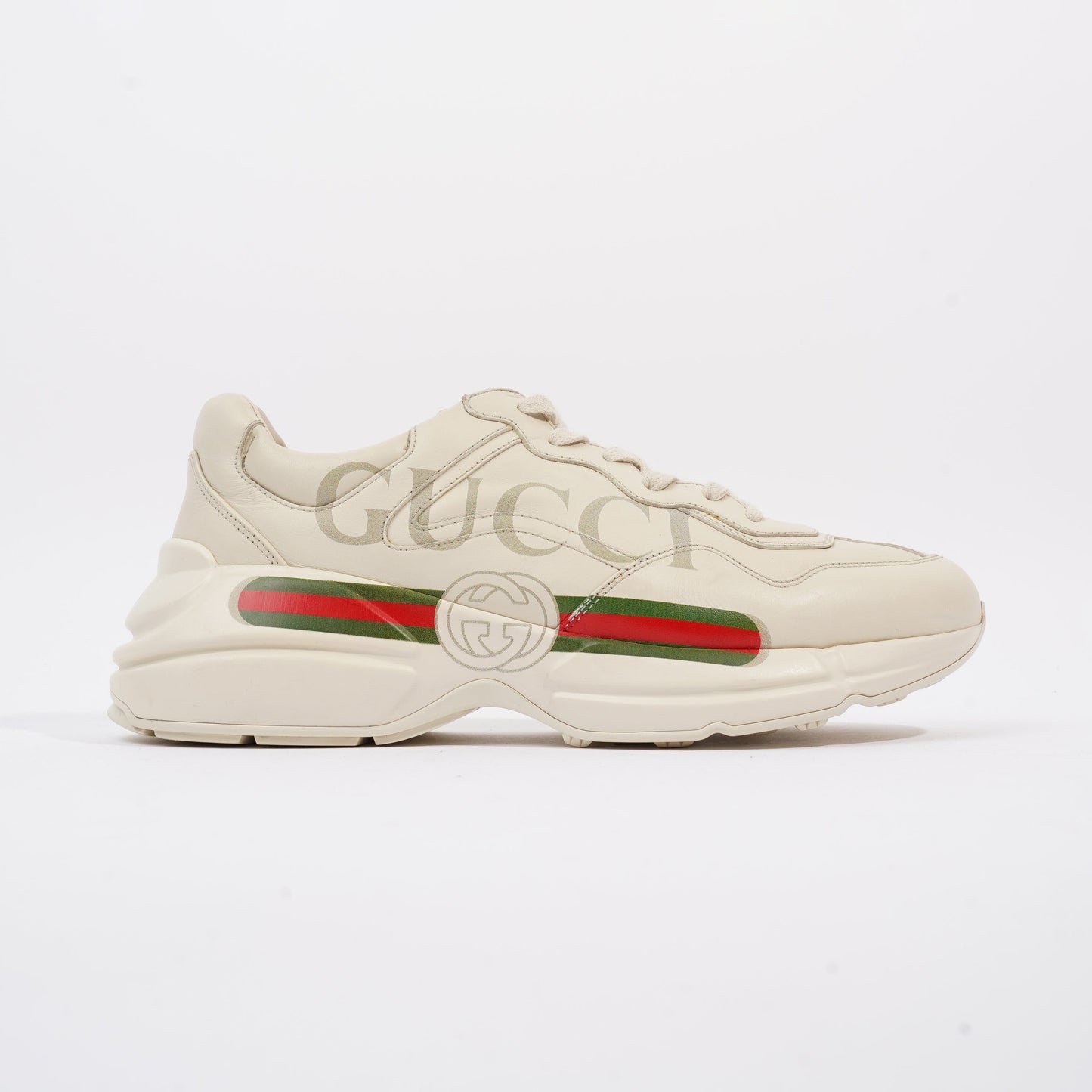 Gucci Rhyton Ivory Leather EU 43 UK 9