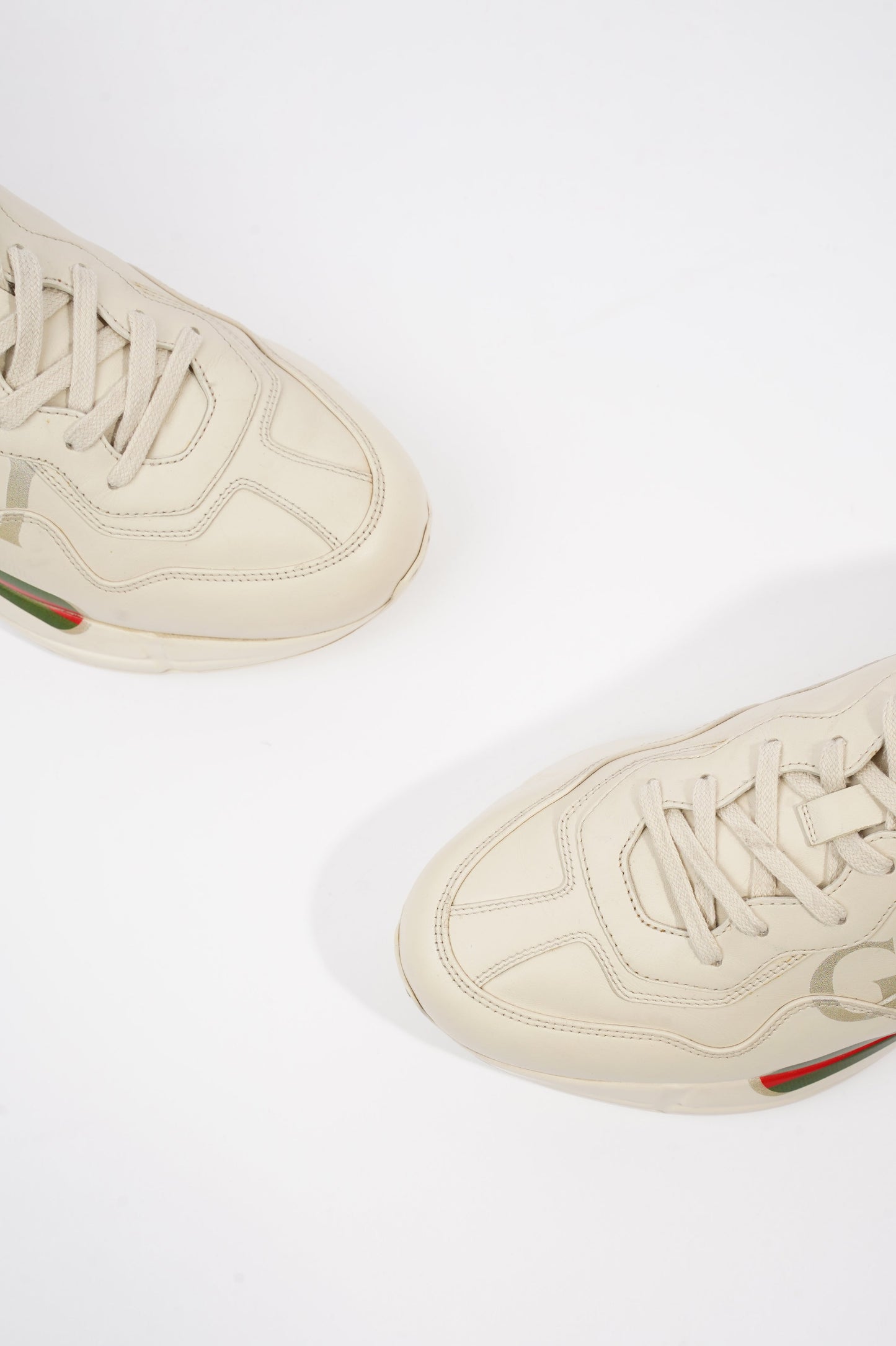 Gucci Rhyton Ivory Leather EU 43 UK 9