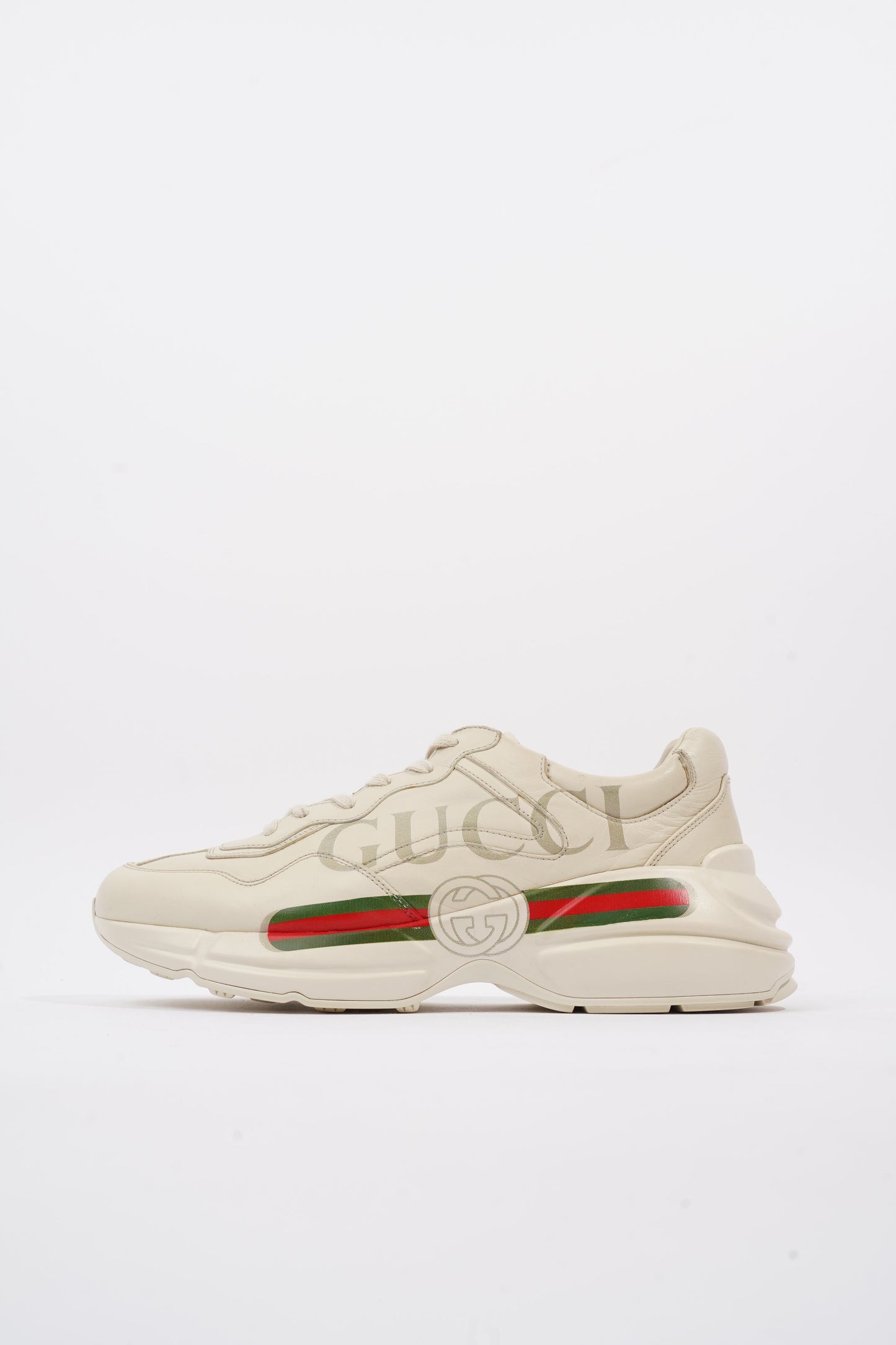 Gucci Rhyton Ivory Leather EU 43 UK 9