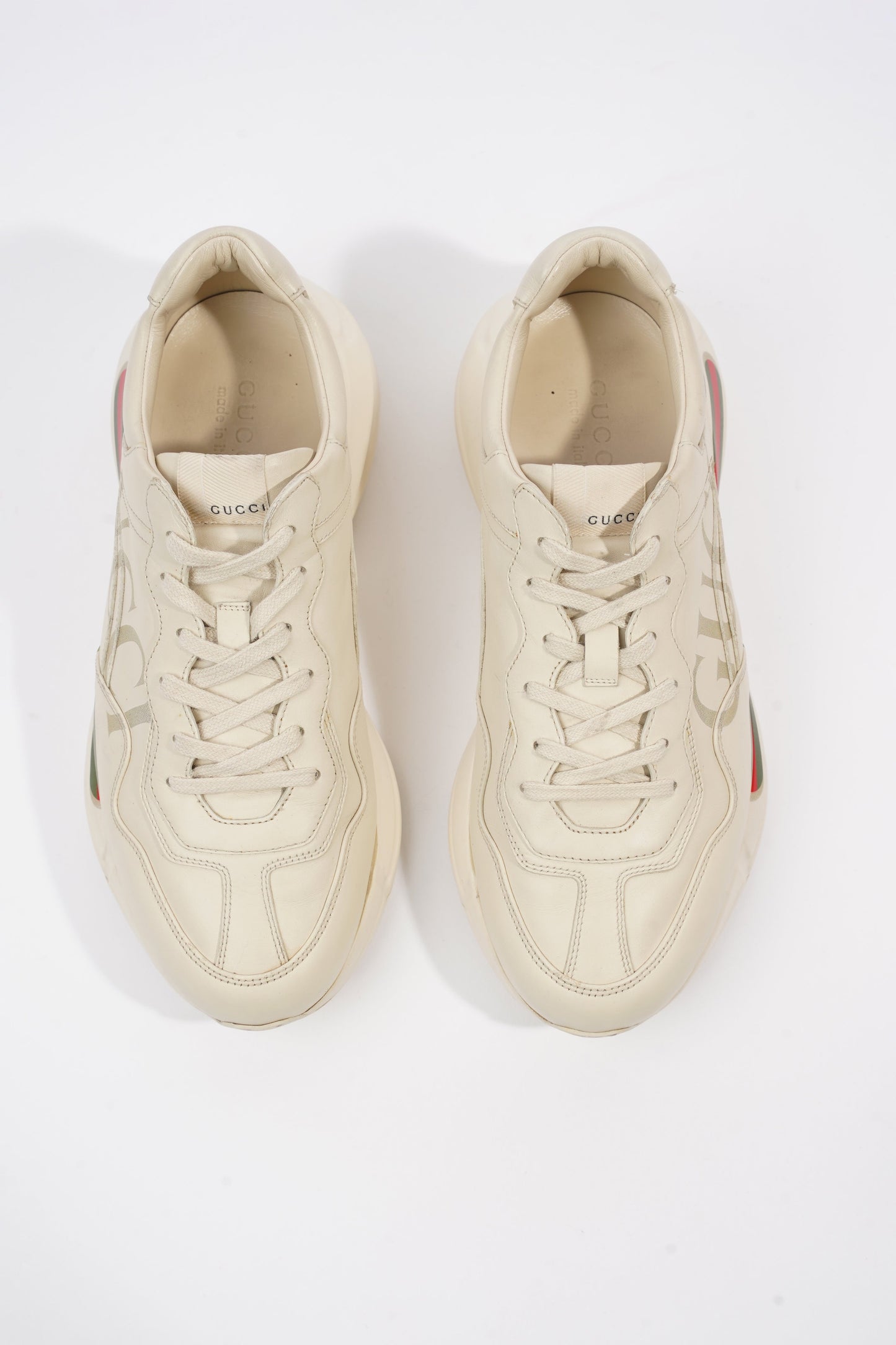 Gucci Rhyton Ivory Leather EU 43 UK 9