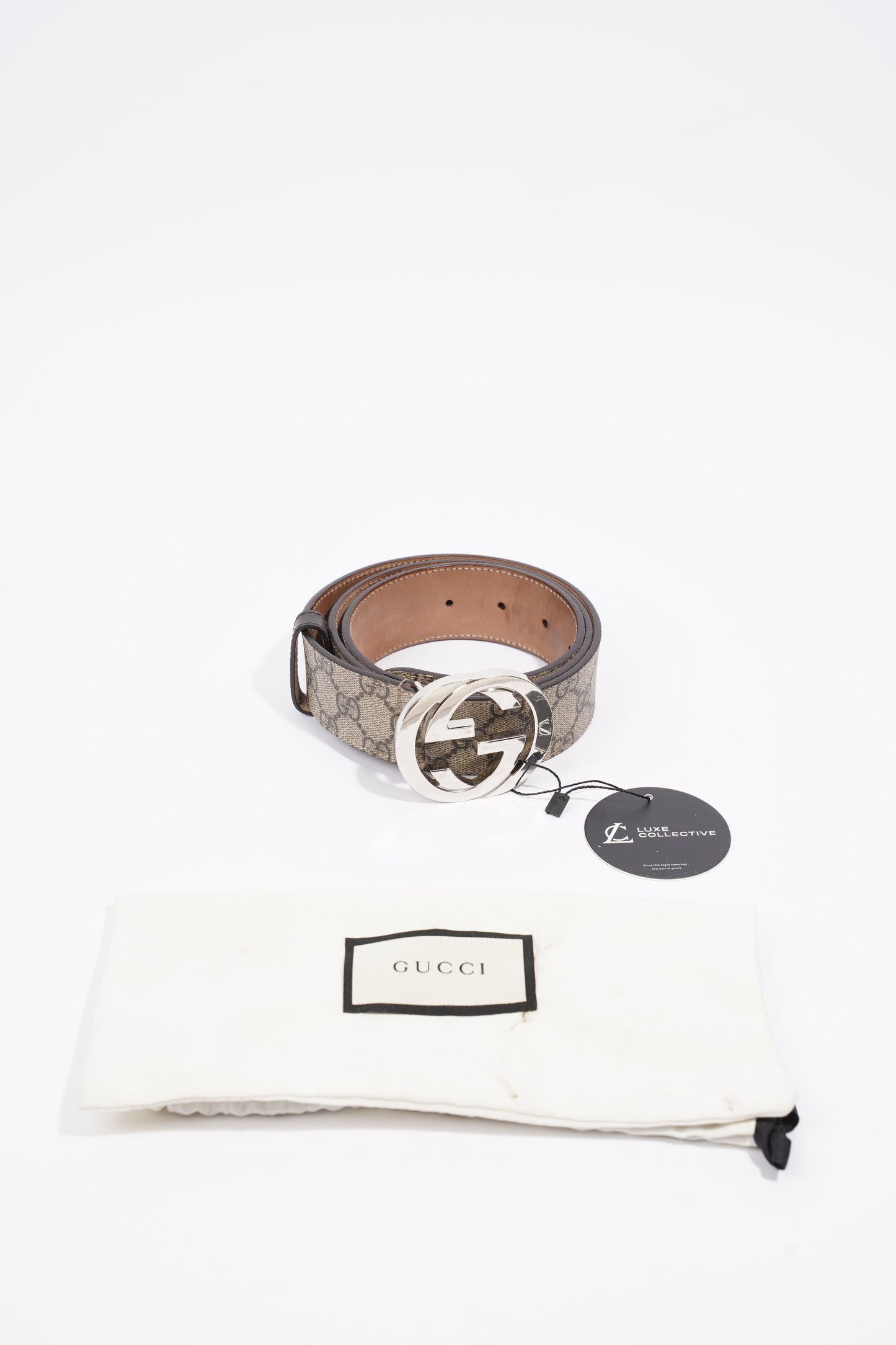 Gucci GG Belt GG Supreme Coated Canvas 95cm 38"