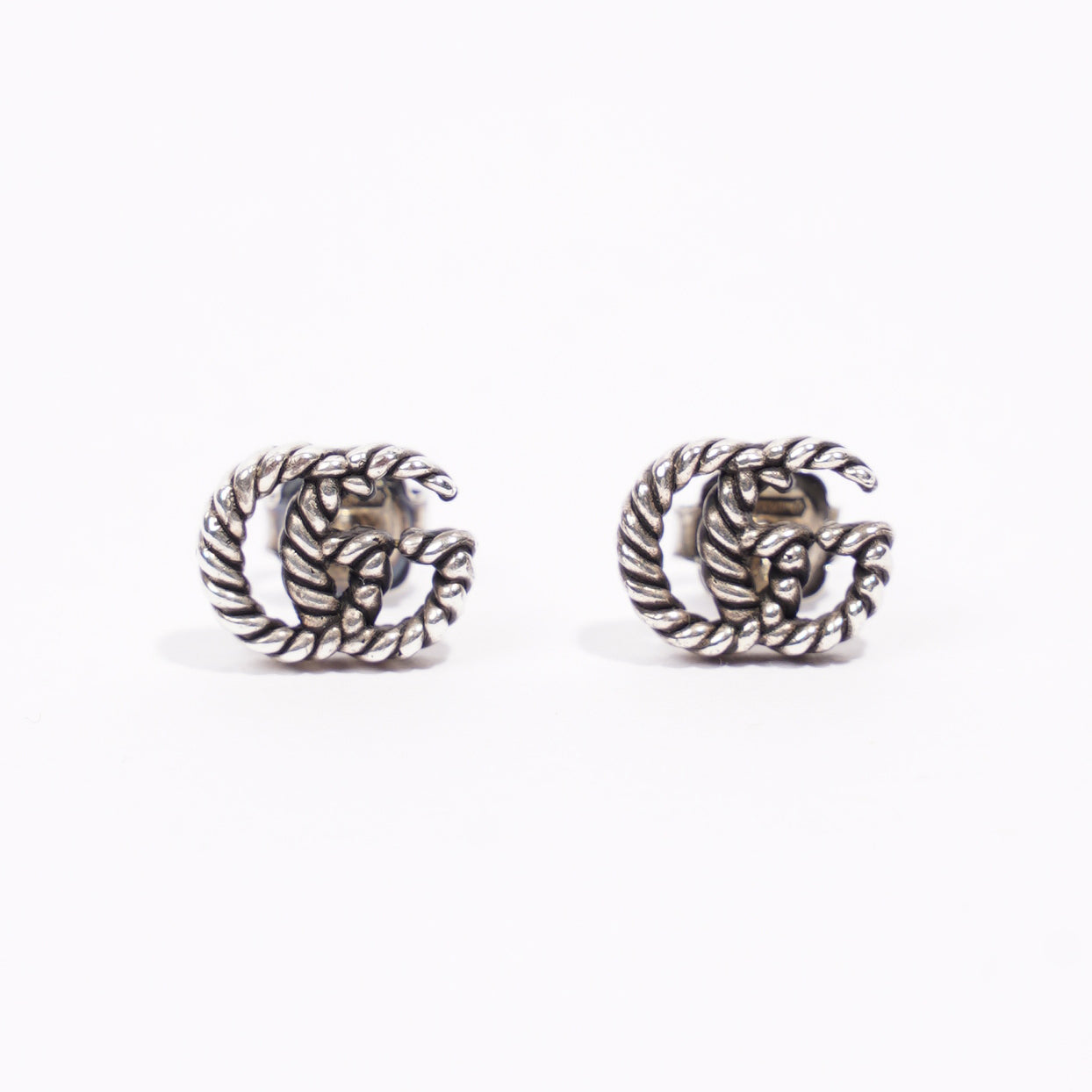 Gucci GG Earrings Silver Silver Sterling