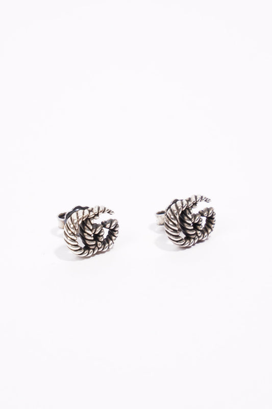 Gucci GG Earrings Silver Silver Sterling