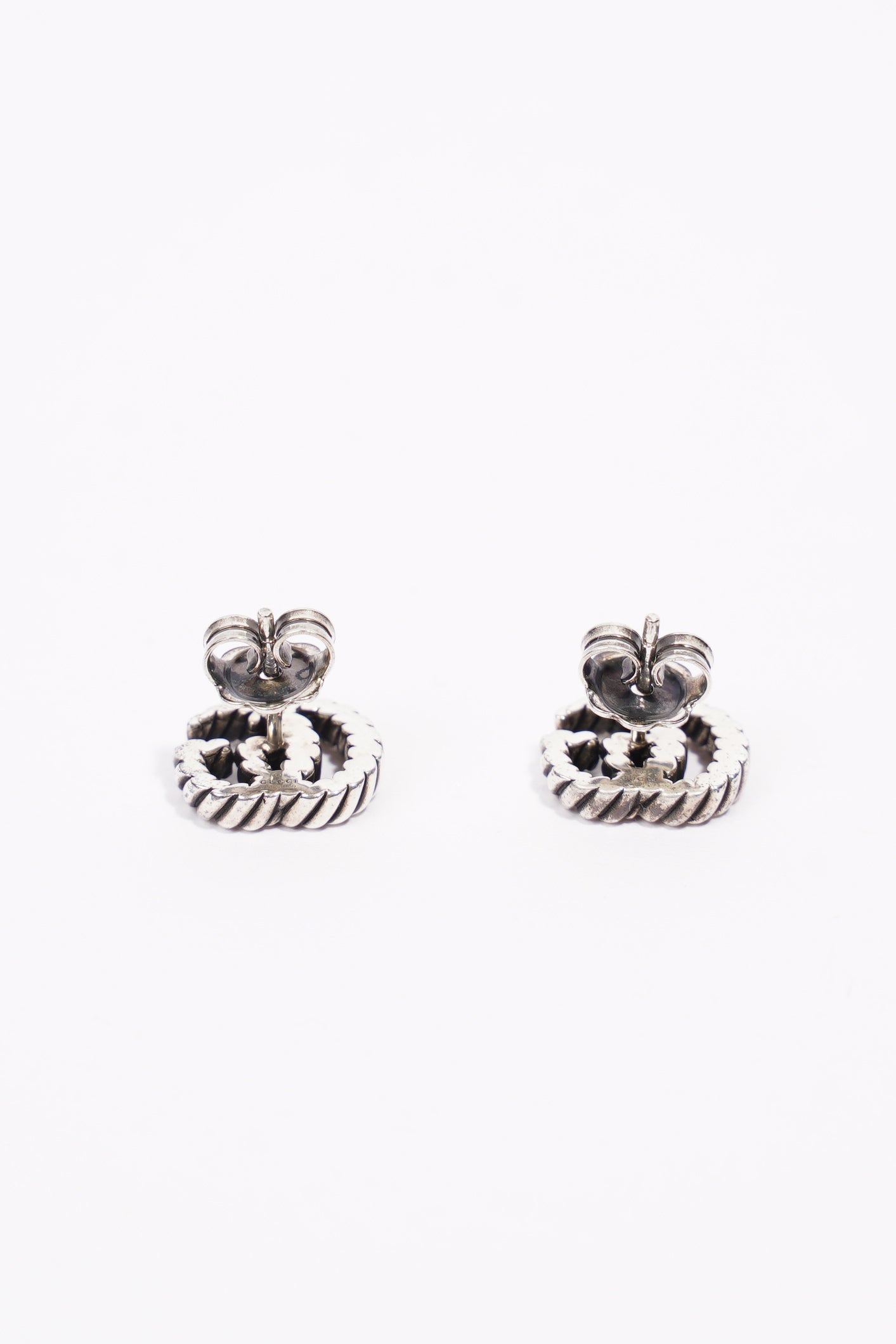 Gucci GG Earrings Silver Silver Sterling