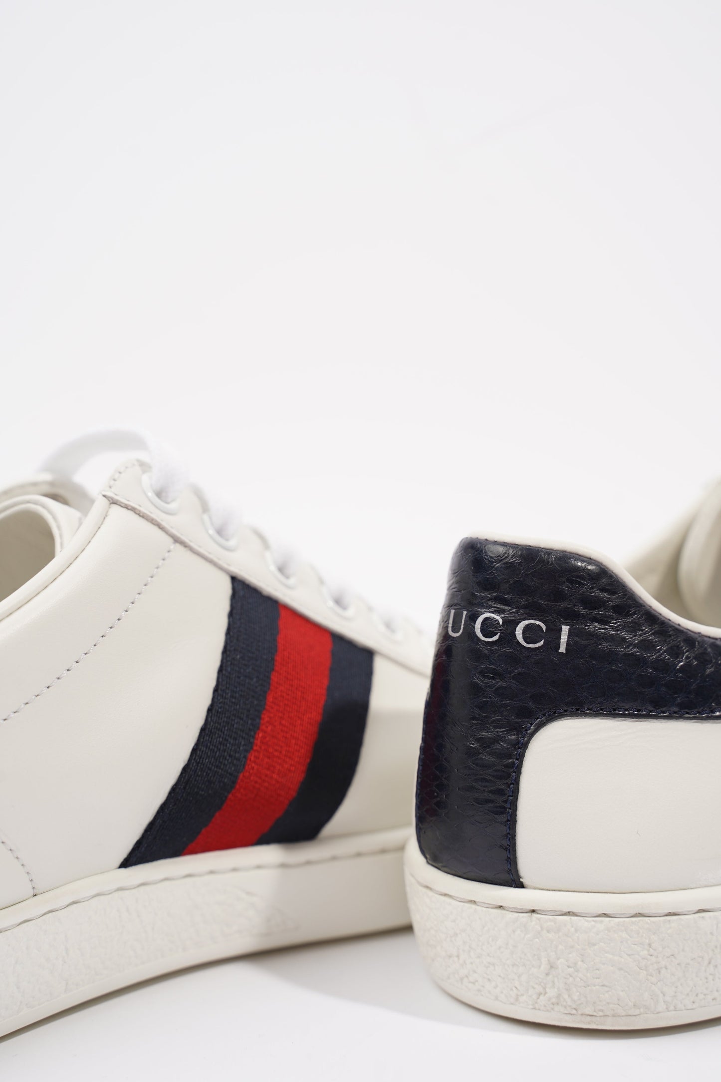 Gucci Ace White / Navy / Red Leather EU 36 UK 3