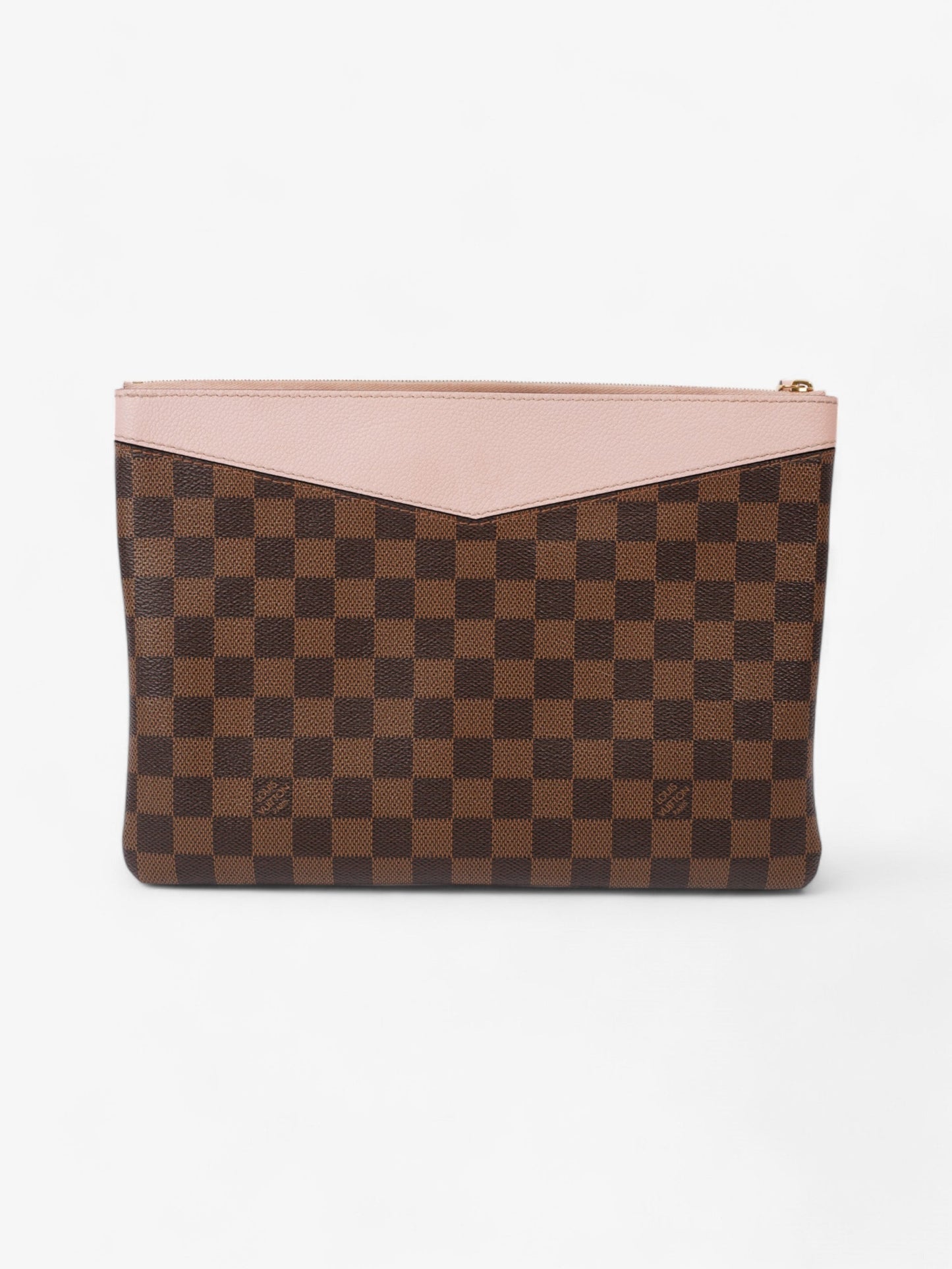 Louis Vuitton Daily Pouch Damier Ebene / Rose Ballerine Canvas