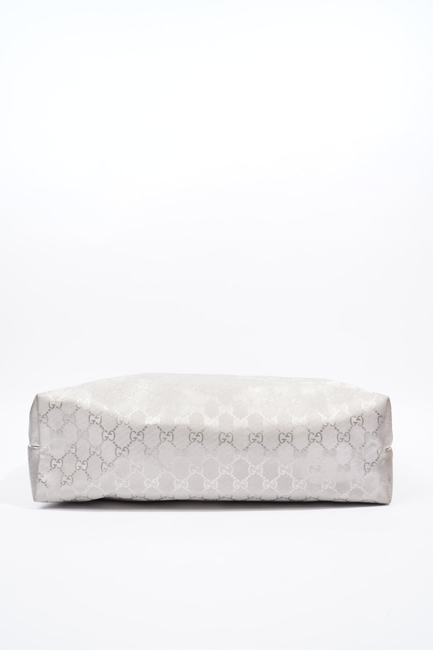 Gucci GG Imprime Tote Silver PVC