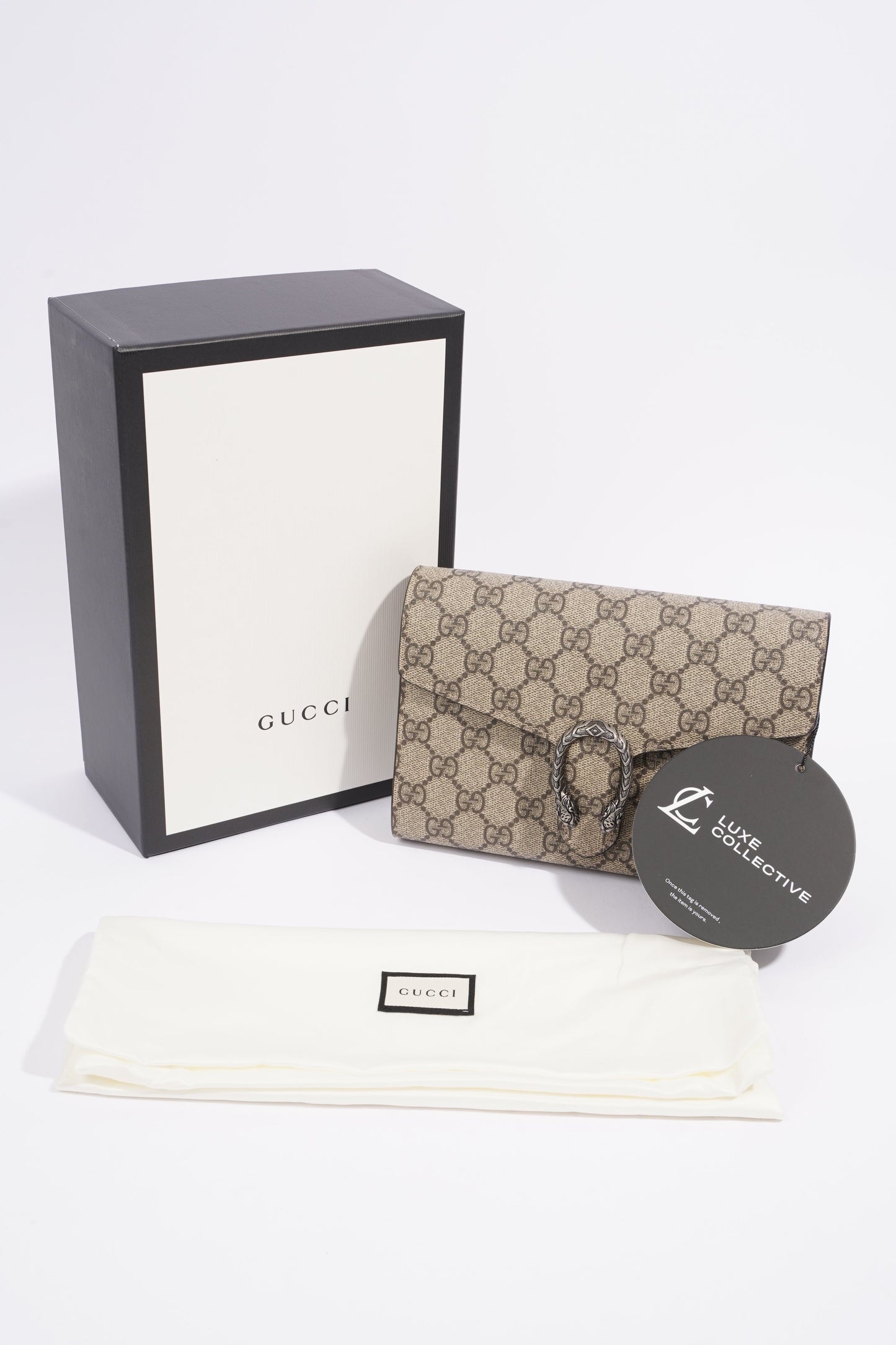 Gucci Dionysus Chain Wallet Supreme Coated Canvas