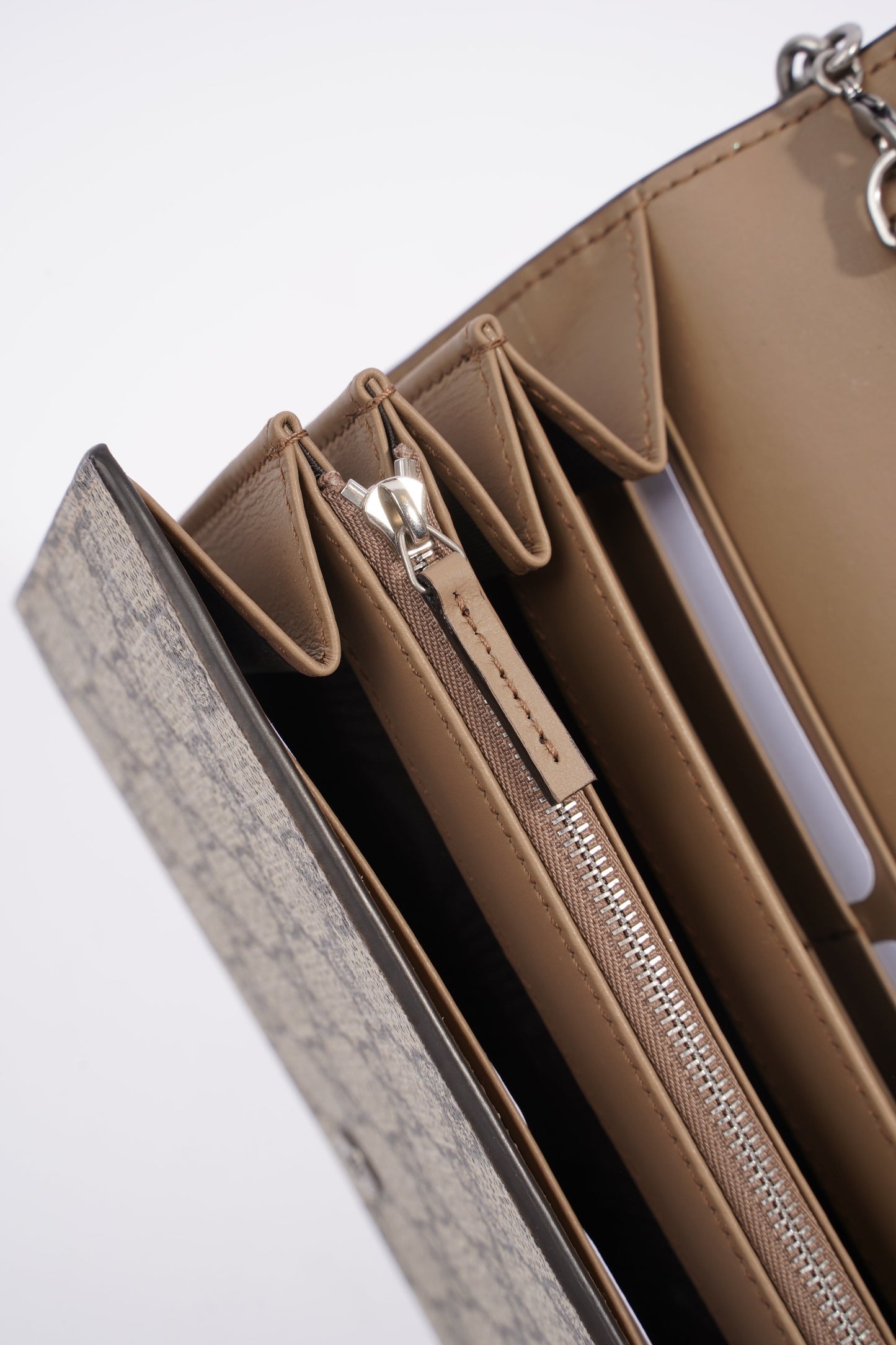 Gucci Dionysus Chain Wallet Supreme Coated Canvas