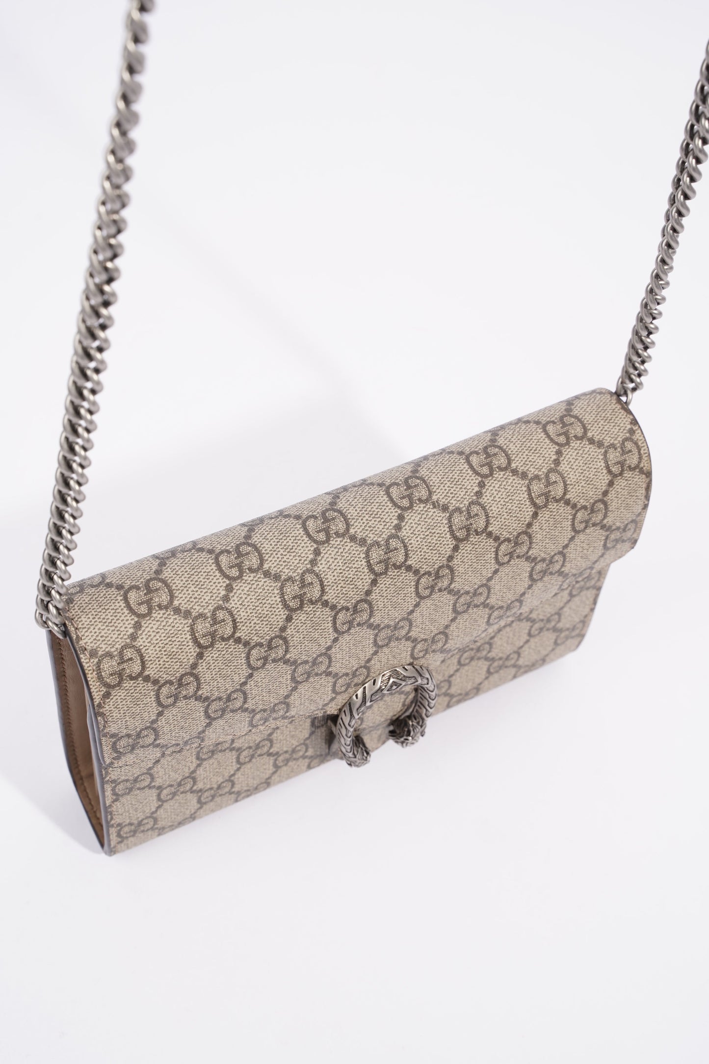 Gucci Dionysus Chain Wallet Supreme Coated Canvas