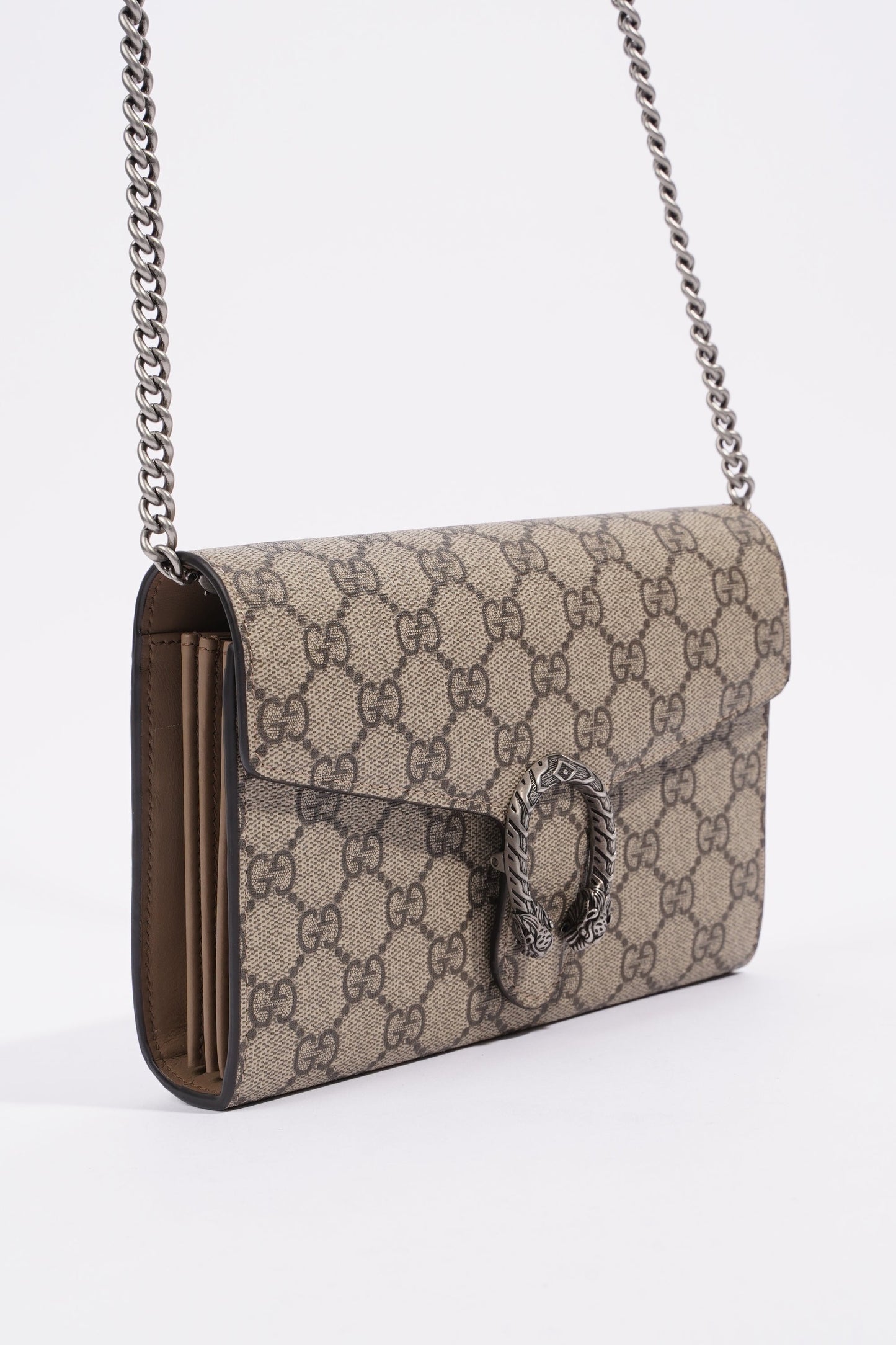 Gucci Dionysus Chain Wallet Supreme Coated Canvas