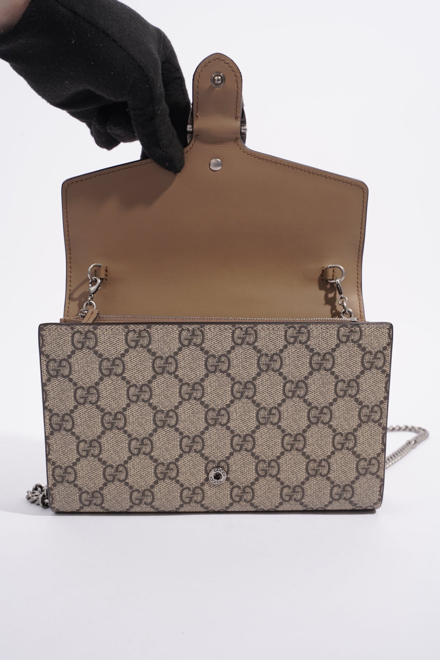 Gucci Dionysus Chain Wallet Supreme Coated Canvas