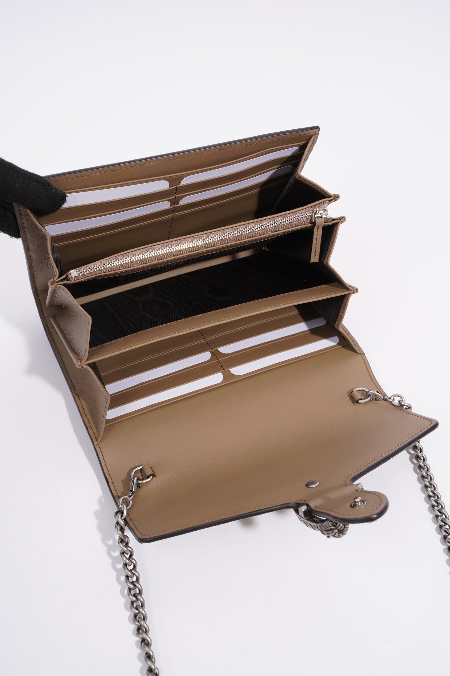 Gucci Dionysus Chain Wallet Supreme Coated Canvas