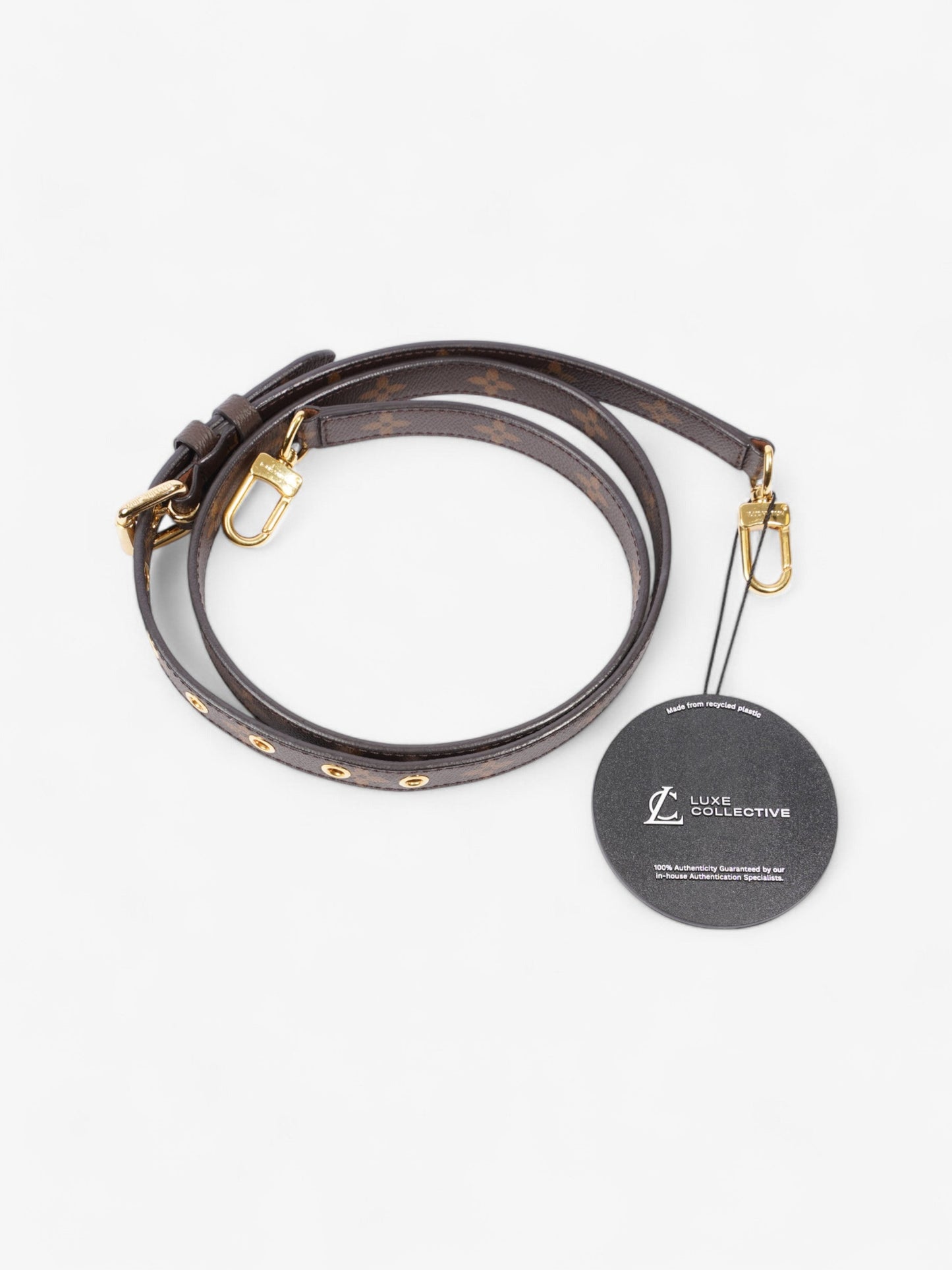 Louis Vuitton Bandoulière Bag Strap Monogram / Gold Coated Canvas