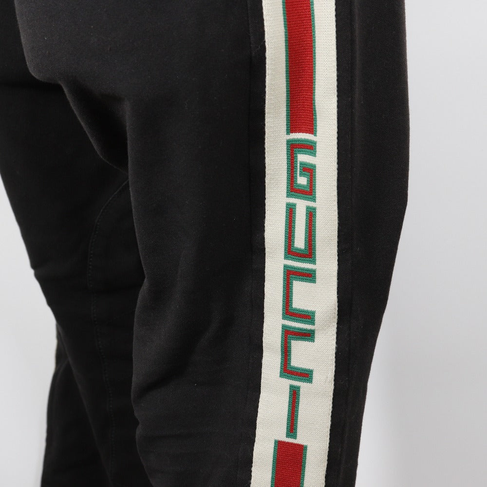 GUCCI Pants 495695 Cotton, Polyurethane black 18Stainless Steel Sideline gabardine stretch pants mens 46 Used