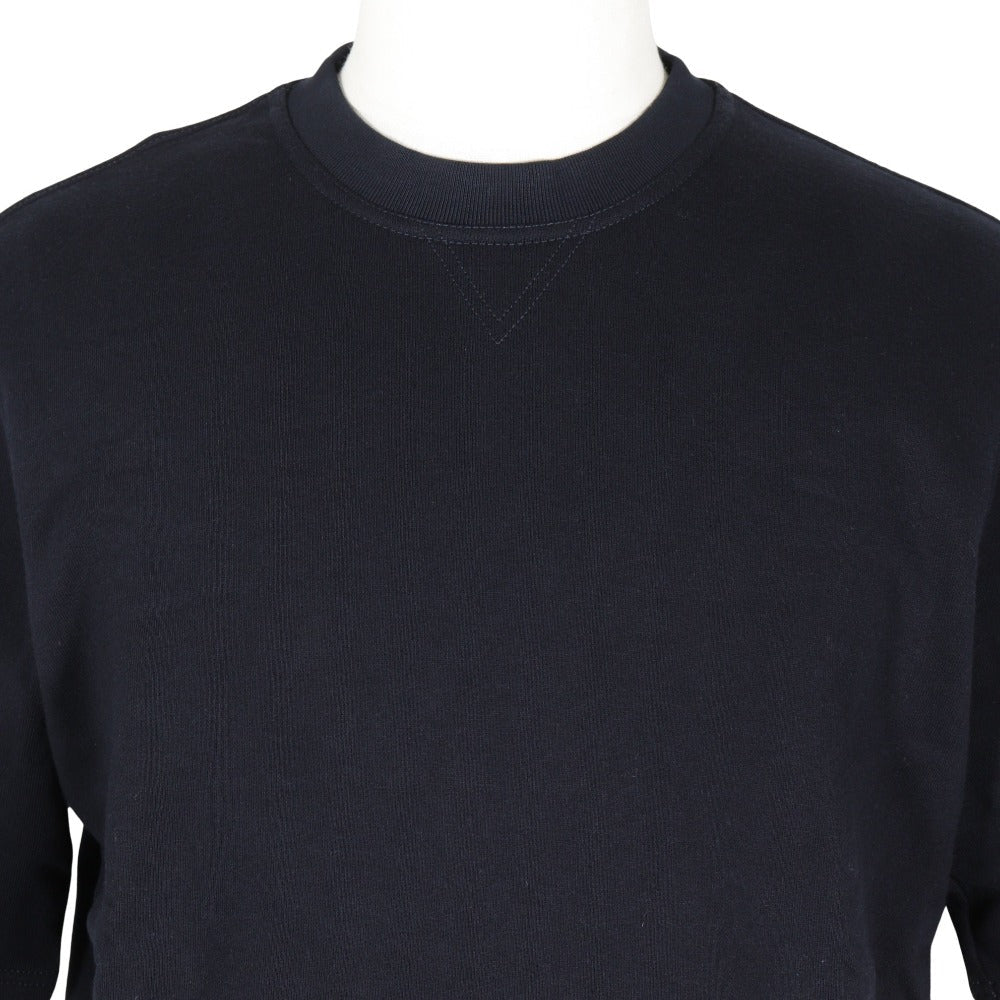 HERMES sweat cotton black Short sleeve mens S Used