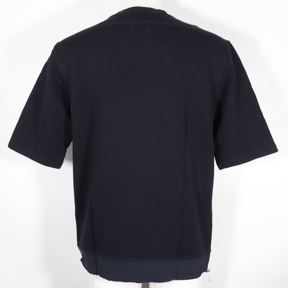 HERMES sweat cotton black Short sleeve mens S Used