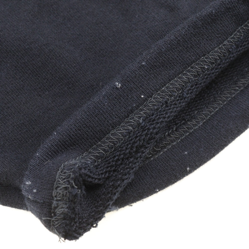HERMES sweat cotton black Short sleeve mens S Used