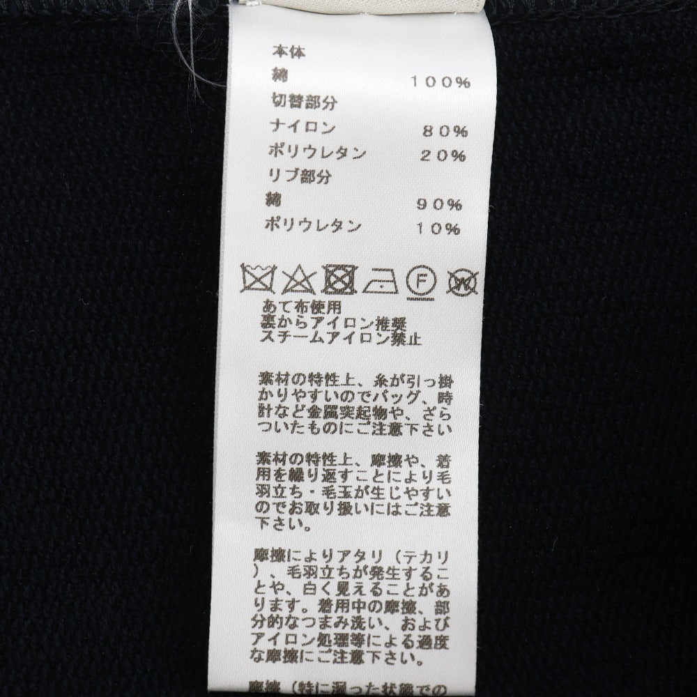 HERMES sweat cotton black Short sleeve mens S Used