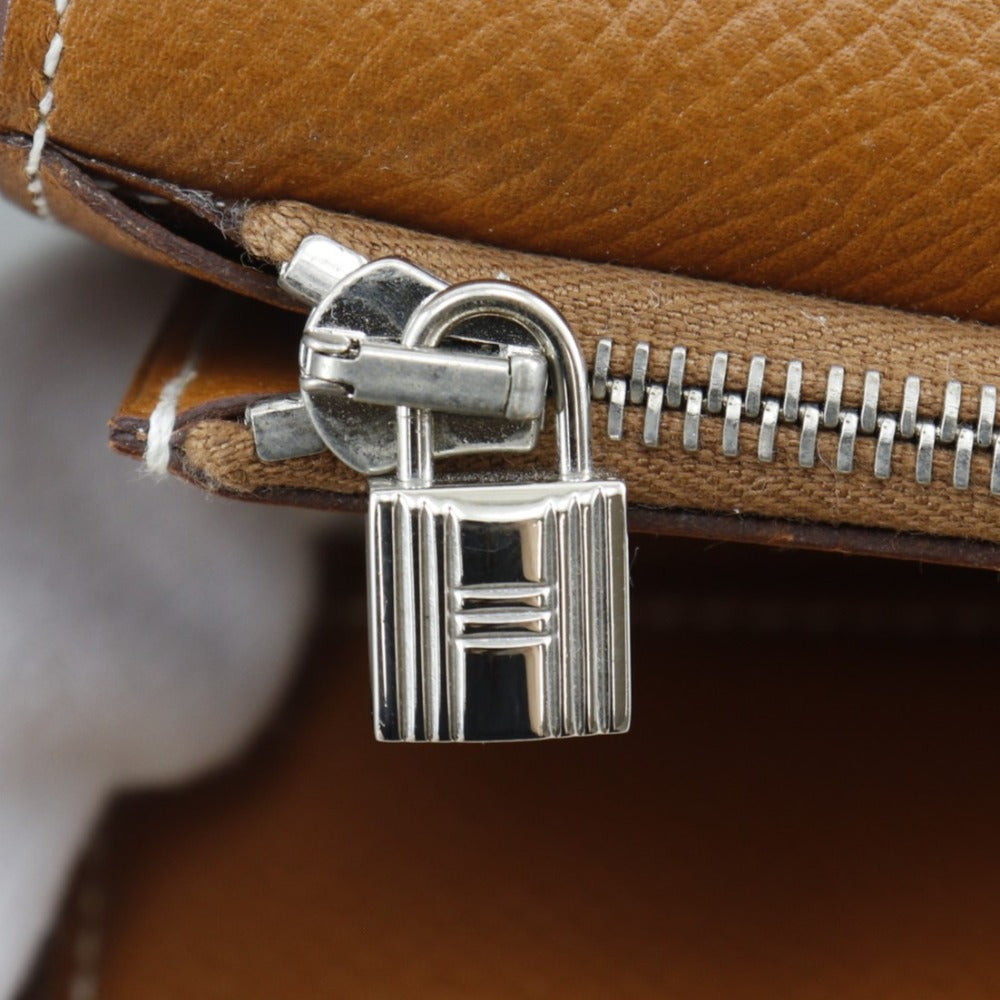 HERMES Long Wallet Purse Epsom Brown Kelly wallet medium