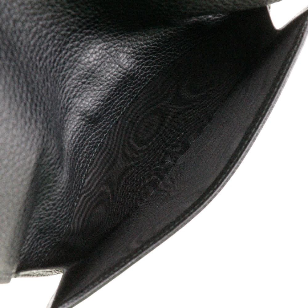 GUCCI Long Wallet Purse 143391 leather black unisex(Unisex) Used