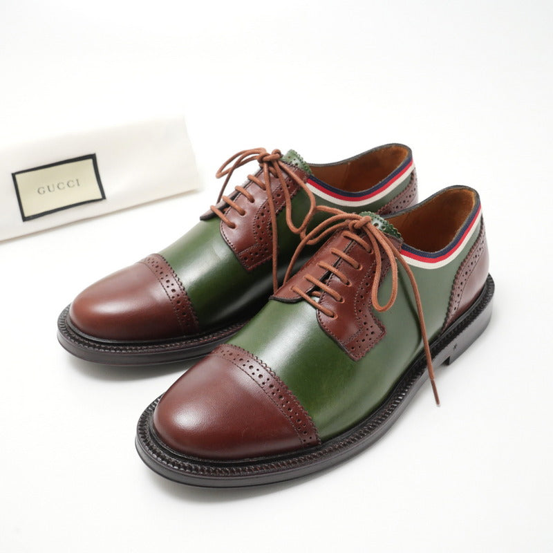 GUCCI Other shoes 496259 leather Green / brown 5