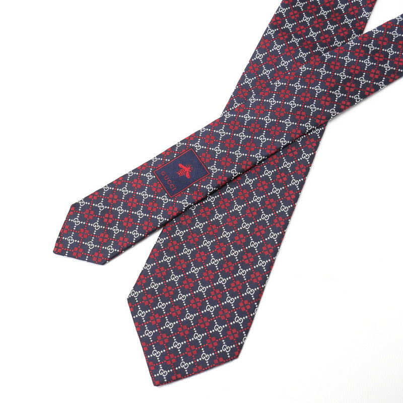 GUCCI tie silk Navy / Red