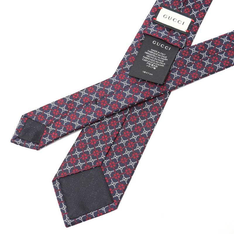 GUCCI tie silk Navy / Red