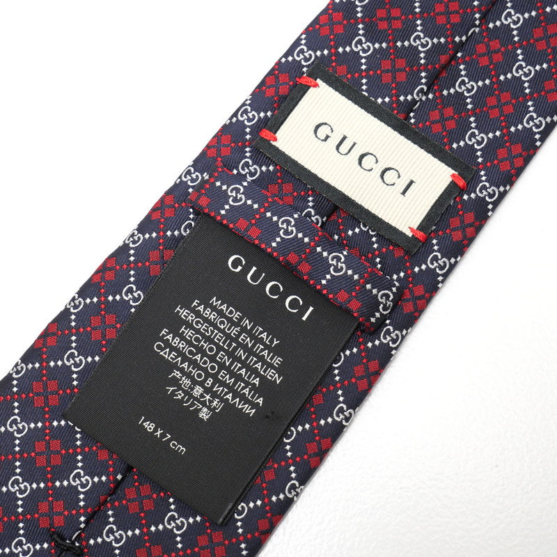 GUCCI tie silk Navy / Red