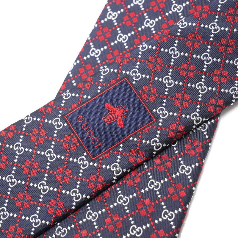 GUCCI tie silk Navy / Red