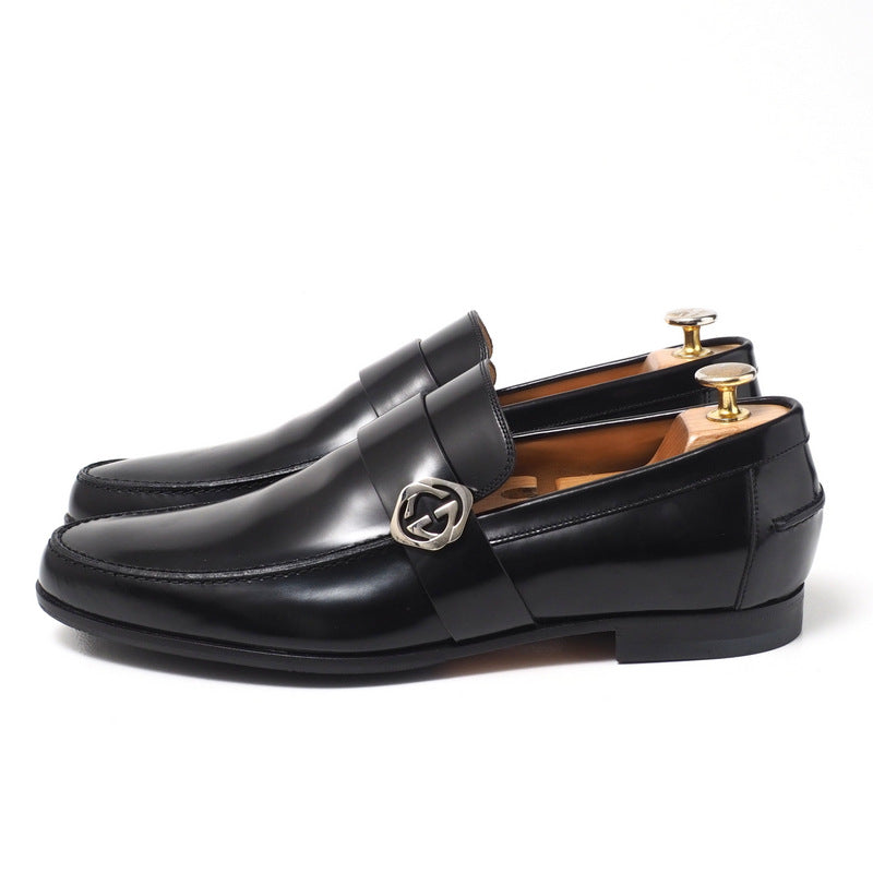 GUCCI loafers 233506 leather black 7