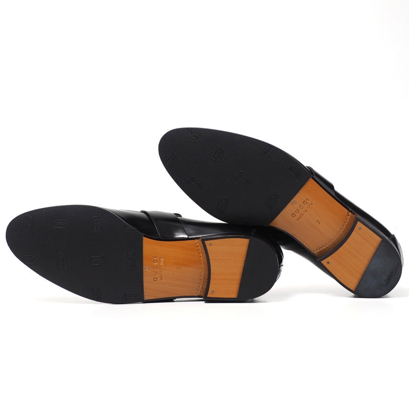 GUCCI loafers 233506 leather black 7
