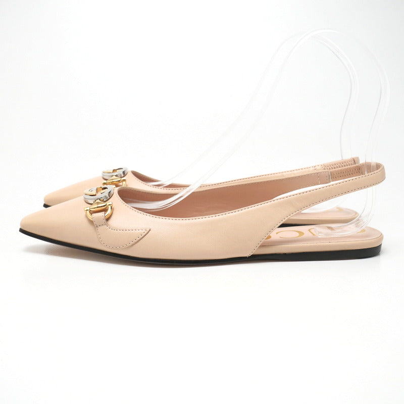 GUCCI pumps 626725 leather beige 37