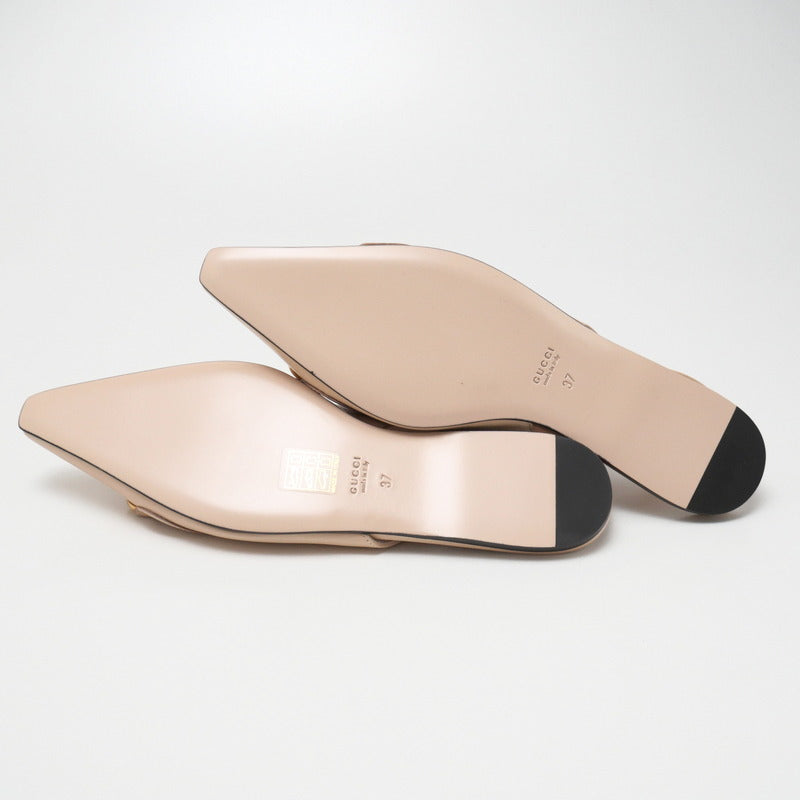 GUCCI pumps 626725 leather beige 37