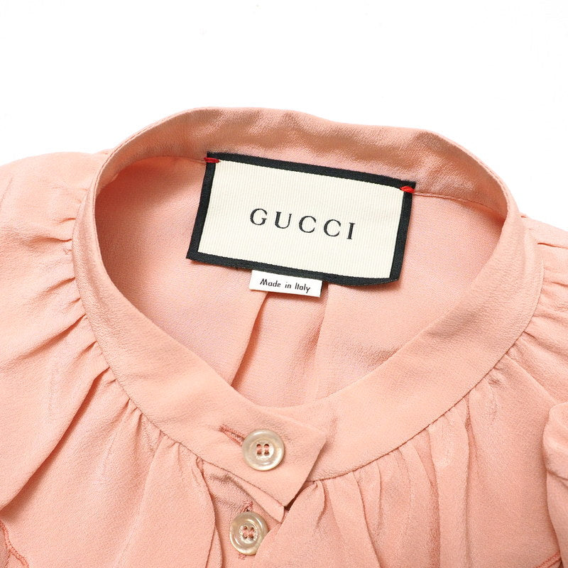 GUCCI blouse 544889 silk pink 42