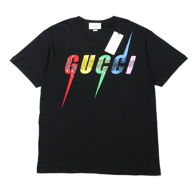 GUCCI Short sleeve T-shirt 539081 cotton black M（170/92Y）