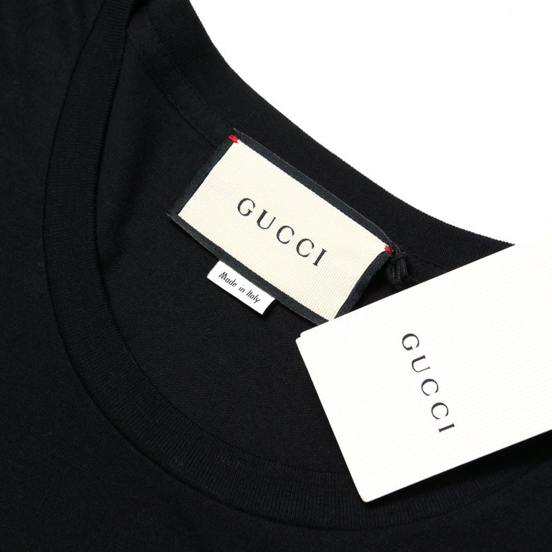 GUCCI Short sleeve T-shirt 539081 cotton black M（170/92Y）