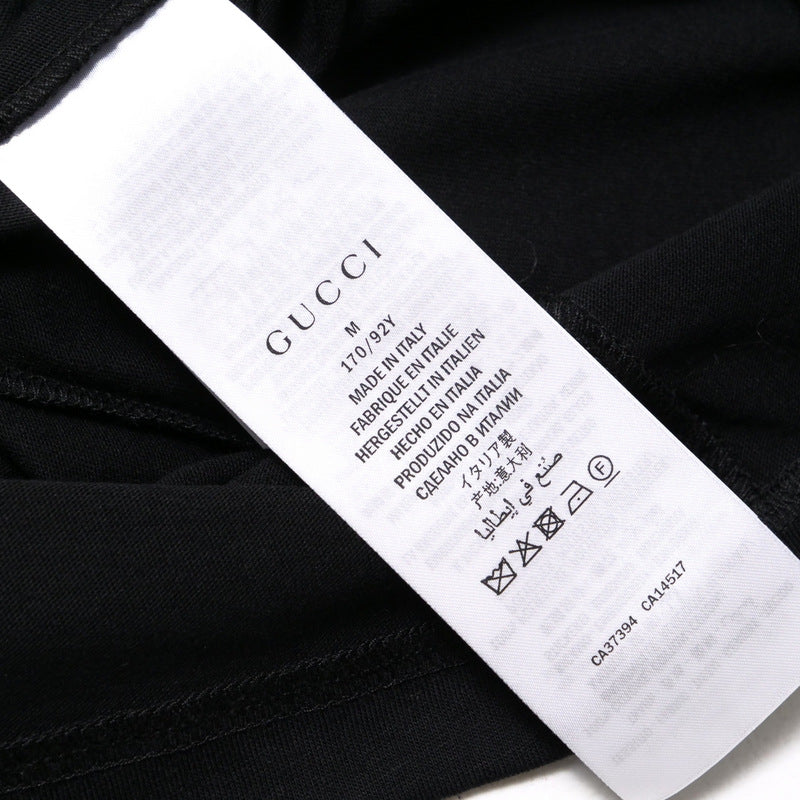 GUCCI Short sleeve T-shirt 539081 cotton black M（170/92Y）