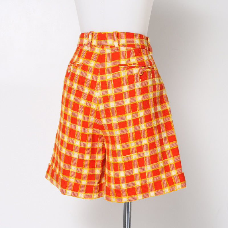 GUCCI Shorts 609574 tweed Orange x yellow 42